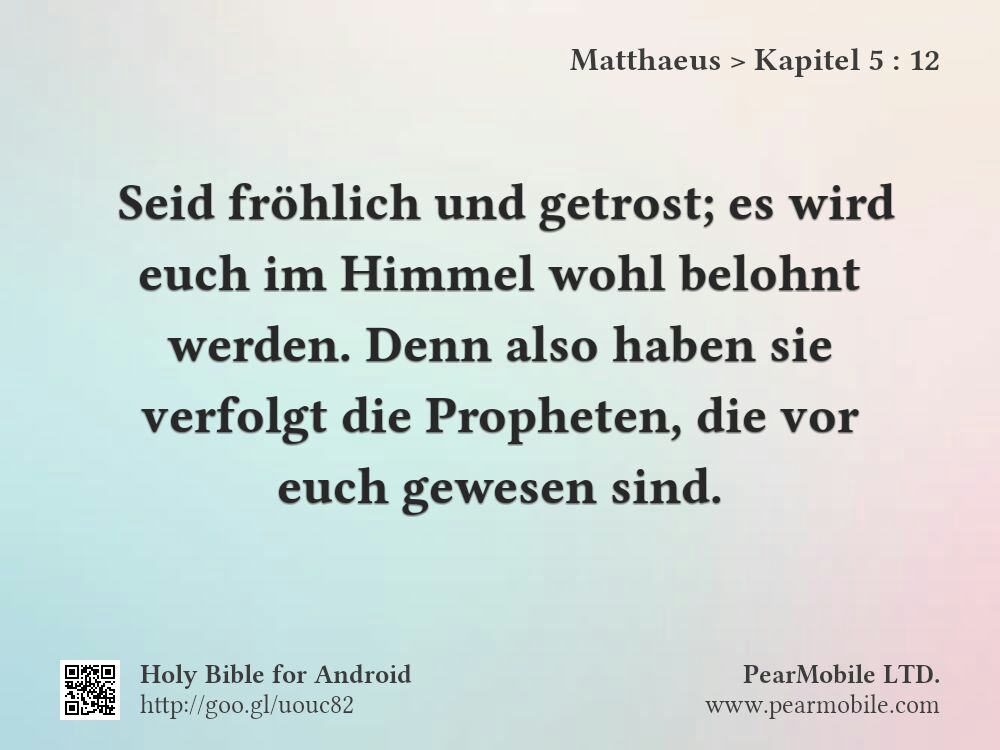 Matthaeus, Kapitel 5:12